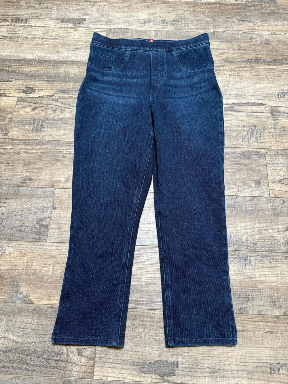 Spanx Jean-Ish Cropped Skinny Capri Denim Leggings Women's Small 20296R